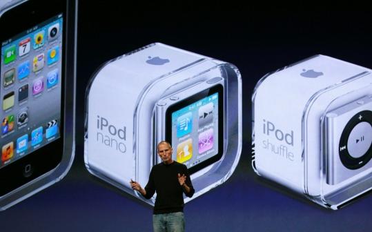 Just when you thought it couldn't get any smaller. In 2010, Steve Jobs announced the new iPod Nano -- small enough to fit on your wrist, but sporting long battery life and a multi-touch screen. It's not clear how Apple will improve this iPod.