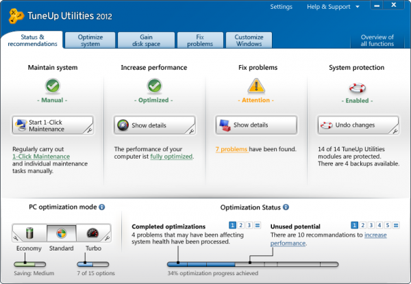 windows tuneup utilities review