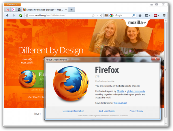 Firefox 17 Resmi Diluncurkan, Built-in Facebook Messenger Dan Social API