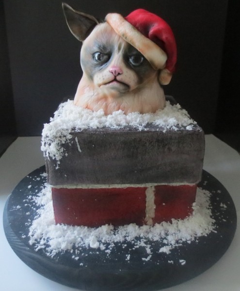 Grumpy Cat cake