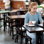 student coffee cafe laptop woman student coffee cafe laptop woman