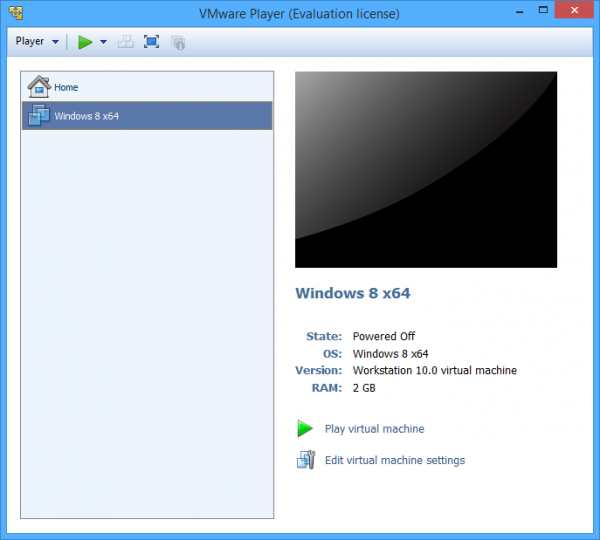 VMware Player 9