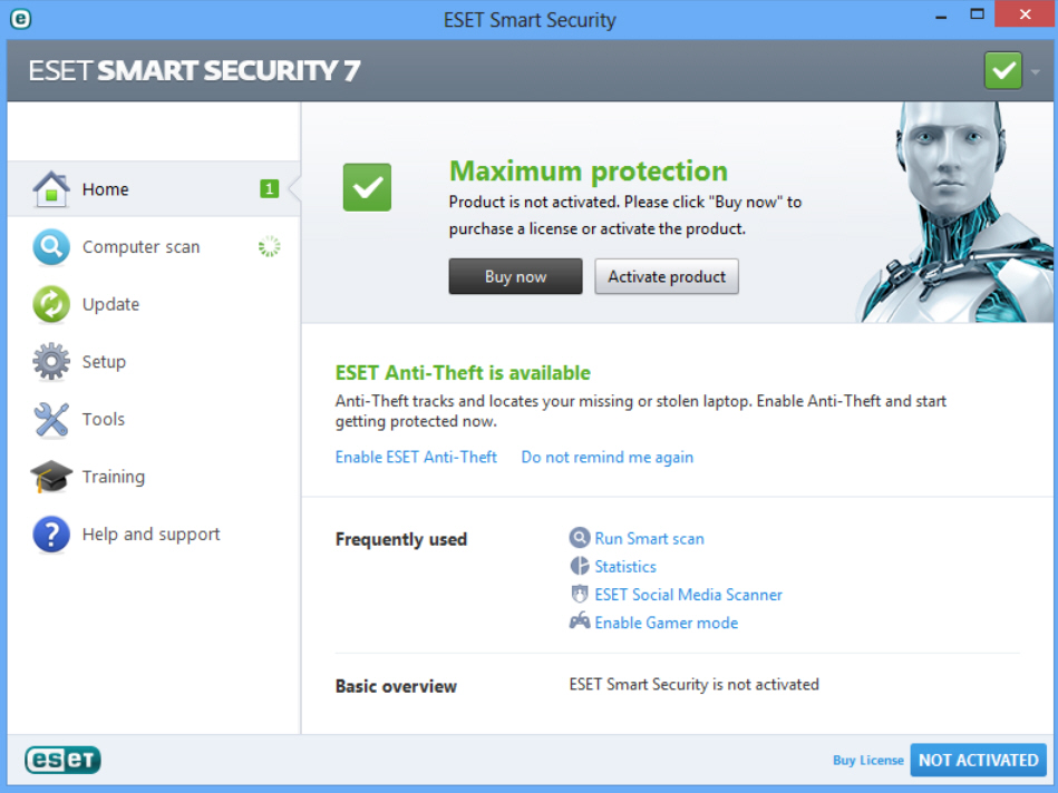 Официальный сайт антивируса ESET NOD32