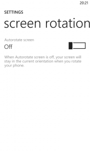 Windows Phone 8 Update 3 Lockscreen Orientation