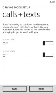 Windows Phone 8 Update 3 Driving Mode 2