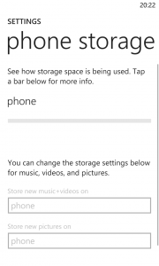 Windows Phone 8 Update 3 Phone Storage 1