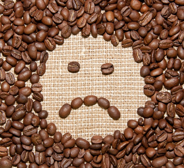 Coffee Beans Sad Face