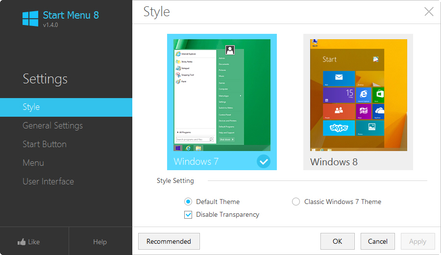 Start Menu 8.1 -  7