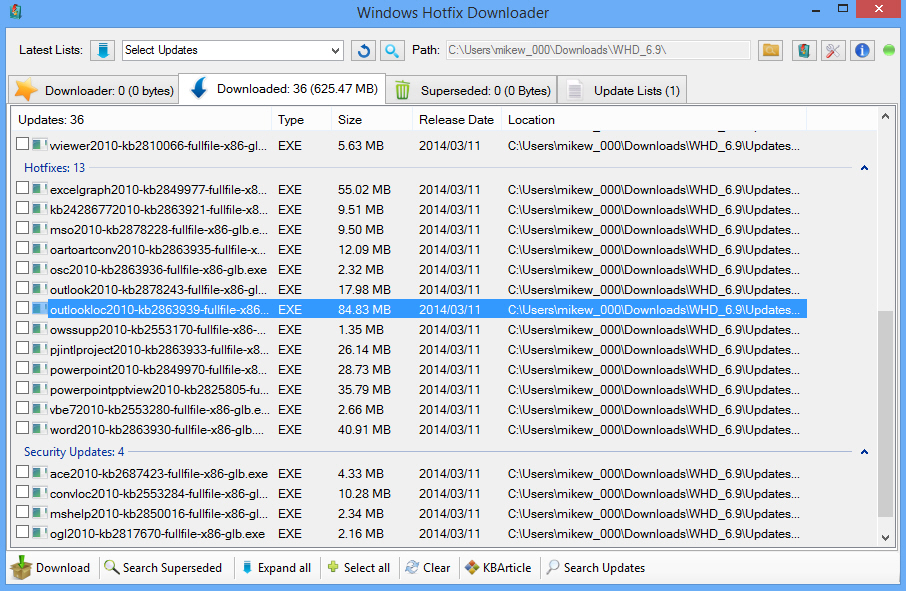 Windows Hotfix Downloader  -  3