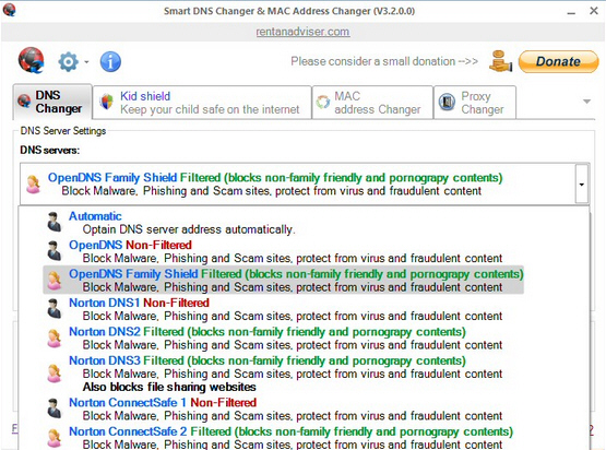 Smart DNS Changer