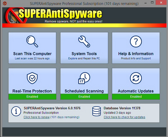 download the new version SuperAntiSpyware Professional X 10.0.1256