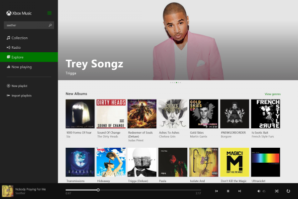 Xbox Music Widnows 8.1 App