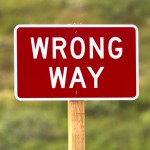 wrong way