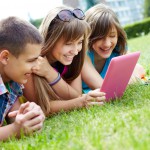 Teenage tablet users