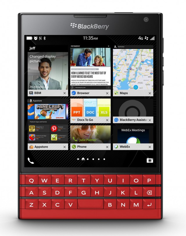 BlackBerry Passport blanco y rojo ya aparecen en la tienda de BlackBerry