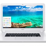 Acer Chromebook 15 (CB5-571) white-front SO with start bar