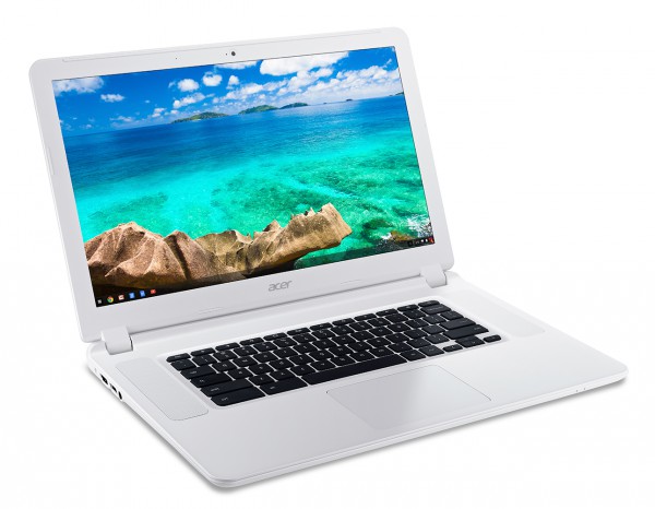 Acer Chromebook 15 (CB5-571) white-front left angle