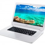 Acer Chromebook 15 (CB5-571) white-front up angle