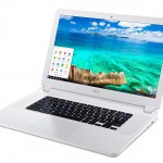Acer Chromebook 15 (CB5-571) white-front up left angle start bar