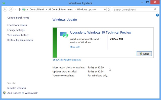 update windows 8 to windows 10