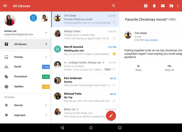photo of Gmail for Android gets unified inbox, Google Drive now lets you manage photos image