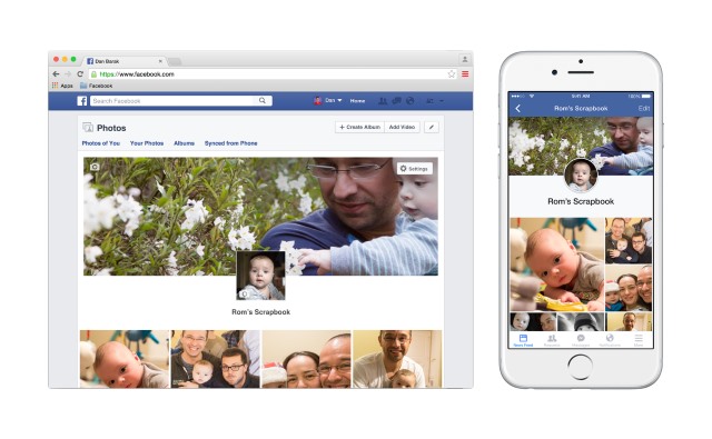 Facebook introduces scrapbooks for photos of your kids