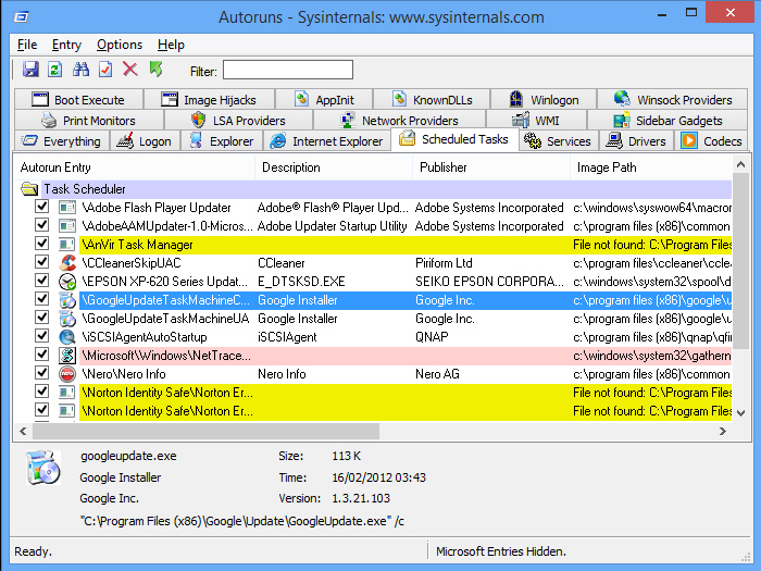 windows sysinternals process monitor