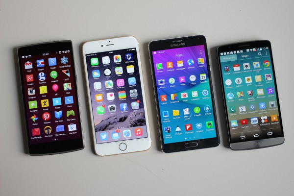 OnePlus One vs LG G3 vs Apple iPhone 6 Plus vs Samsung Galaxy Note 4