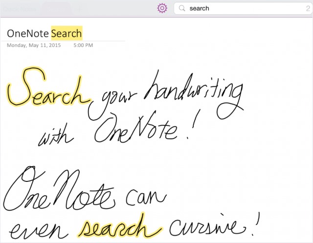 Microsoft brings searchable handwriting and Apple Watch support to OneNote
