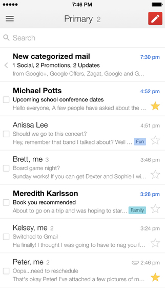 Gmail iOS iPhone