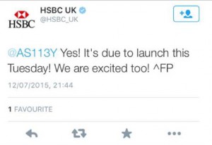 HSBC tweet