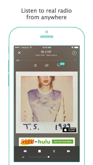 TuneIn Radio iOS iPhone