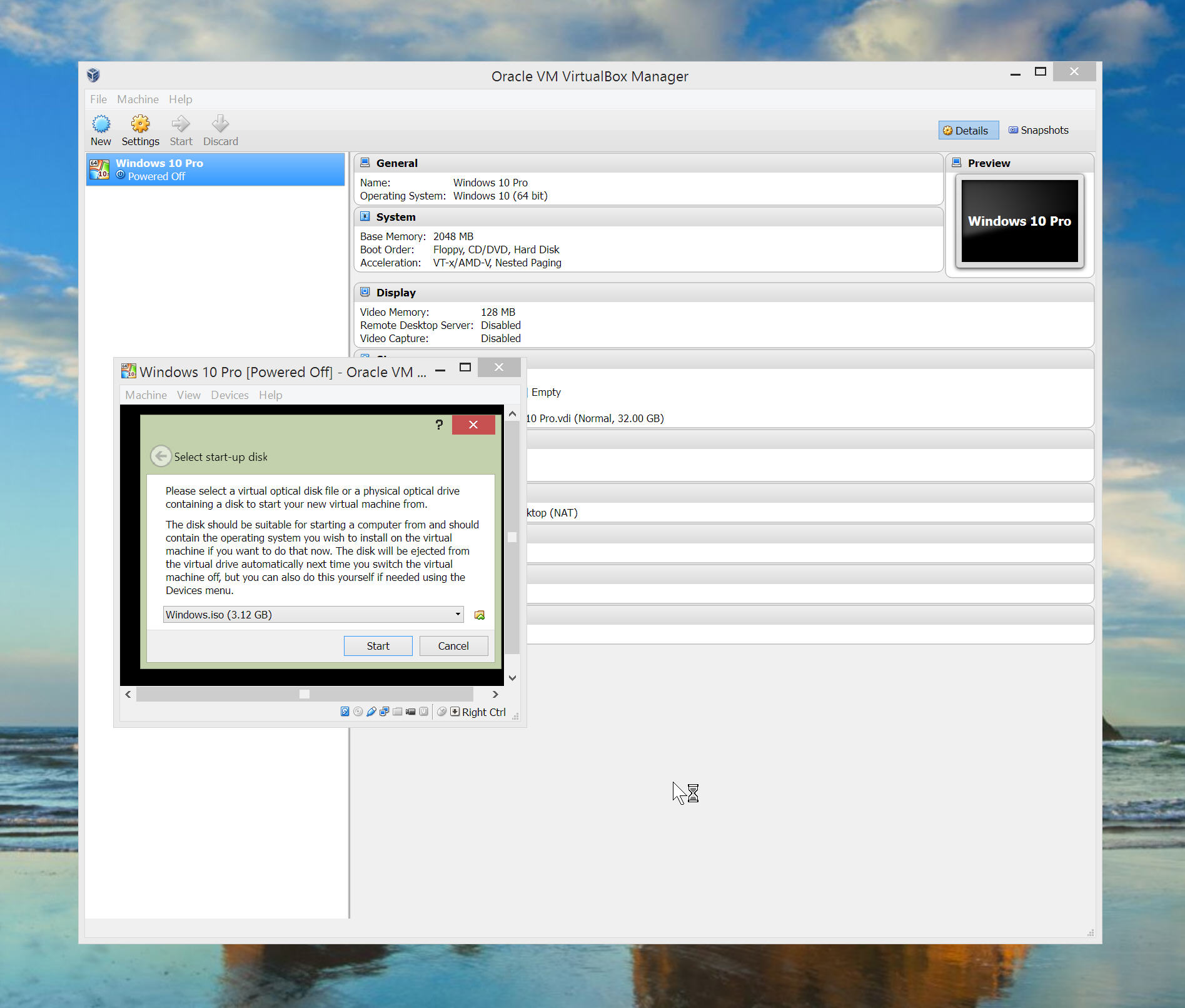 windows 10 pro iso for virtualbox