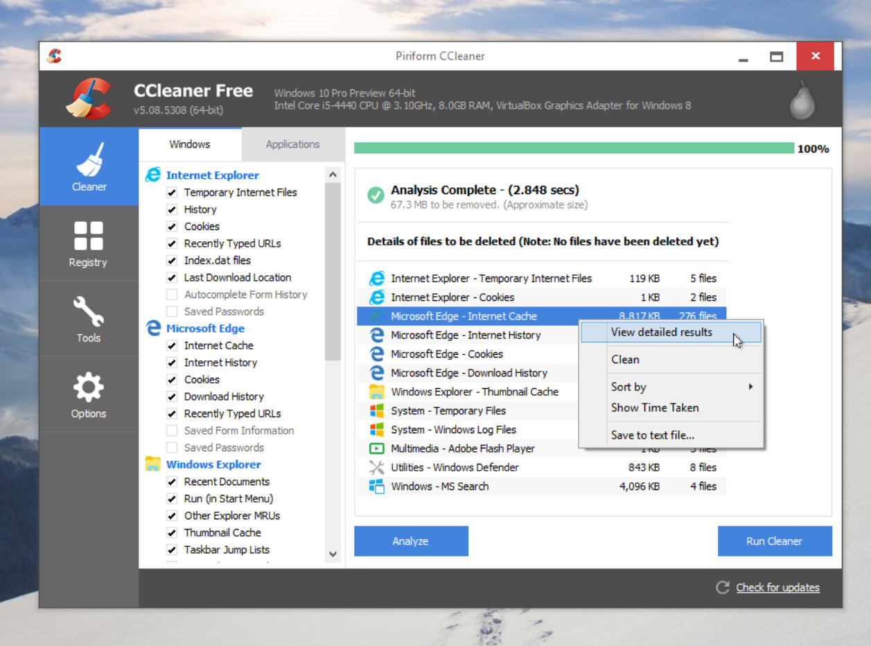 ccleaner free download for windows 10 pro