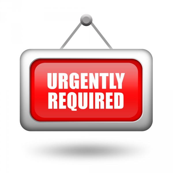 Urgently required