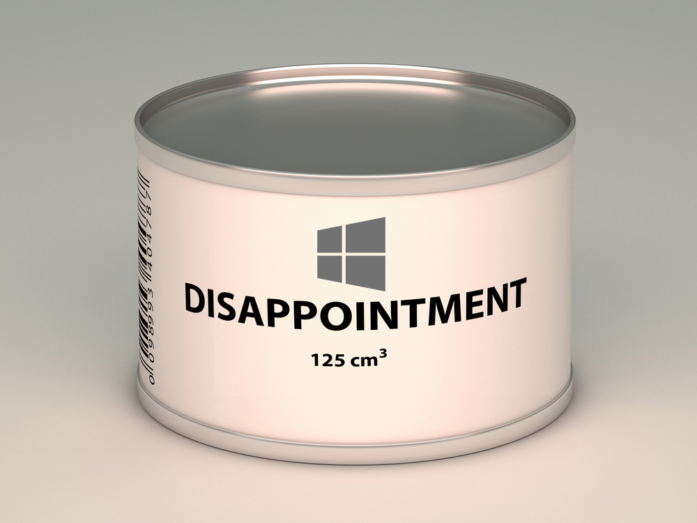 Windows 10 disappointment