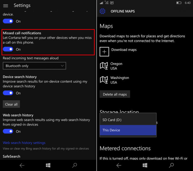 windows-10-mobile-insider-preview-build-10572-cortana-missed-call-settings-offline-maps