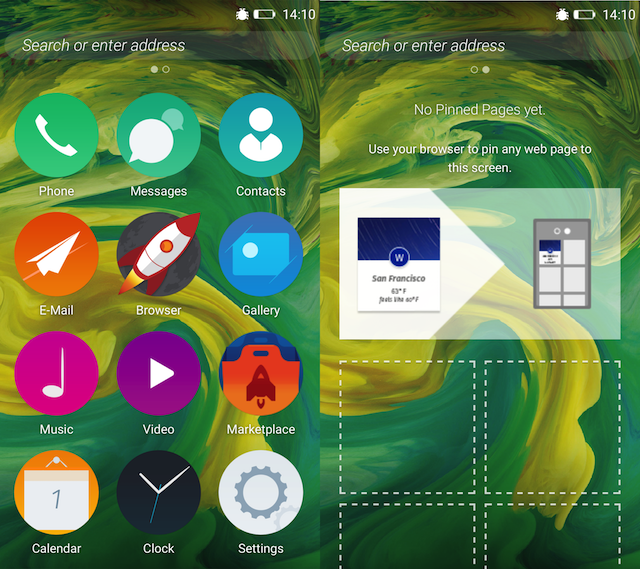 Firefox OS 2.5 Developer Preview Android Launcher App