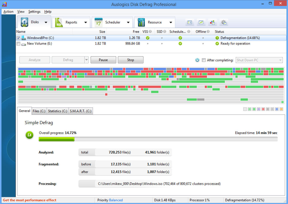 downloading Auslogics Disk Defrag Pro 11.0.0.3 / Ultimate 4.12.0.4