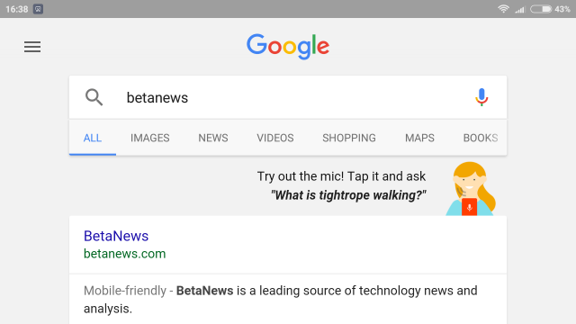 Google Now launcher app search landscape