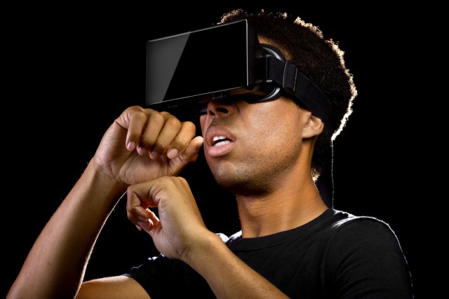 Virtual Reality VR Headset Man
