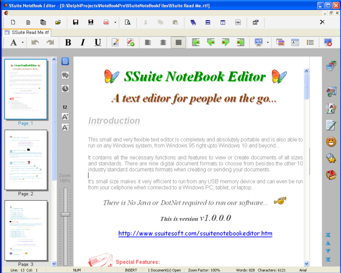 photo of SSuite NoteBook Editor: not just another WordPad replacement image