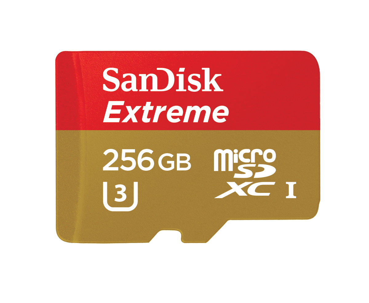 Sandisk Extreme 256gb Microsdxc Uhs I Card Is Worlds Fastest 1583