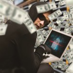 Hacker money laptop