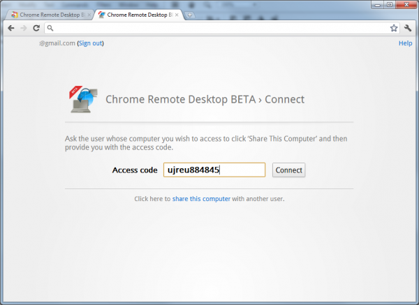 Chrome Remote Desktop Assistamce Beta