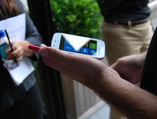 Nokia Lumia 710 in hand