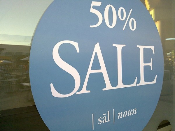 50 percent sale
