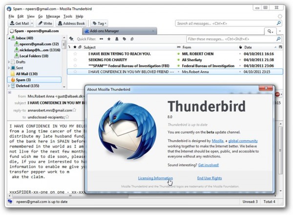 is there a version of mozilla thunderbird for android