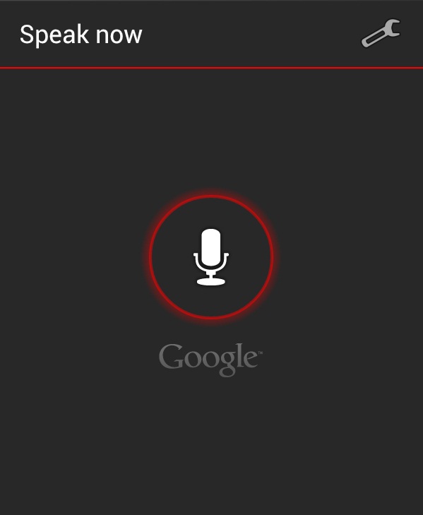 Google voice search