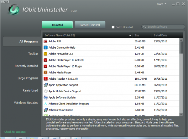 iObit Uninstaller 2